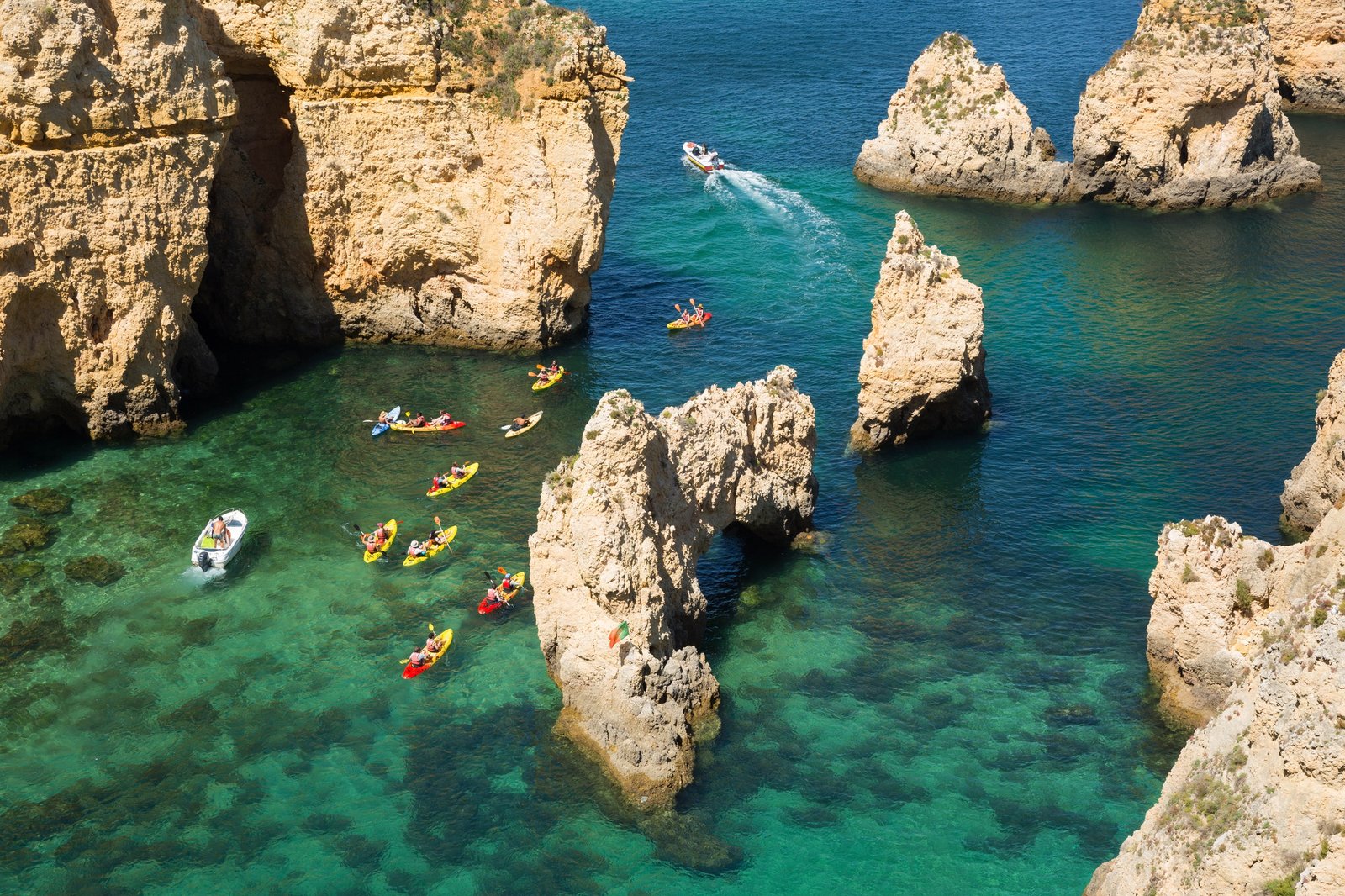 Boats in Lagos, Portugal